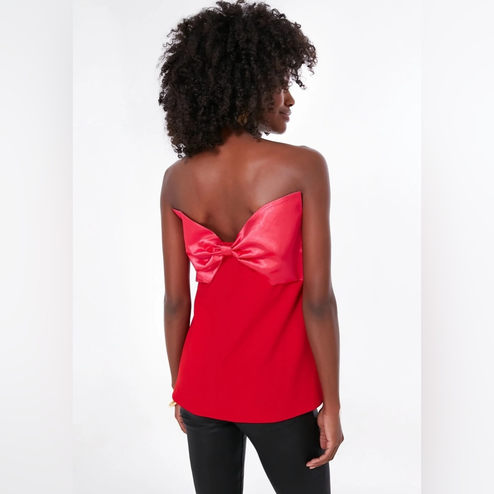 TUCKERNUCK Red Marin Bow Back Top